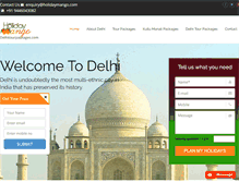 Tablet Screenshot of delhitourpackages.com